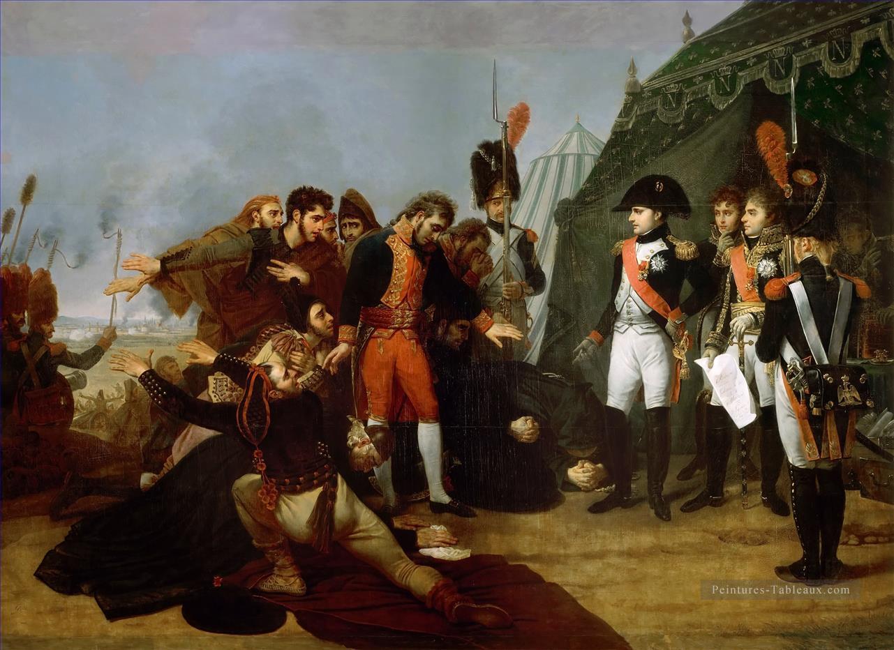 Napoléon accepte la reddition de Madrid 4 décembre 1808 Antoine Jean gros guerre militaire Peintures à l'huile